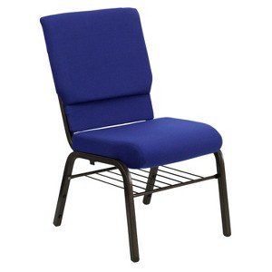 Emma and Oliver 18.5"W Church/Reception Guest Chair with Book Rack - 1 of 4