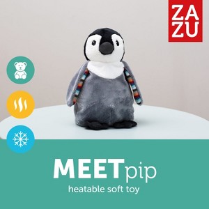 Zazu Kids Pip the Penguin Plush Animal Soother, Insert for Both Hot & Cold, Releases Natural Lavender Aromatherapy Scents For Soothing Sleep - 1 of 4
