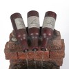 LuxenHome Resin Wine Bottle and Barrel Outdoor Fountain with LED Lights Brown - 3 of 4