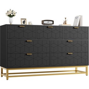2/3/4/5/6/7 Drawer Dresser for Bedroom, Large Dresser with Metal Legs, Modern Chest Organizer with Wide Storage, for Living Room, Entryway, Hallway - 1 of 4