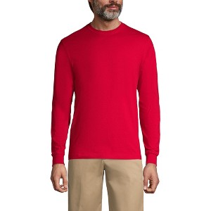 Lands' End School Uniform Men's Long Sleeve Essential T-shirt - 1 of 3