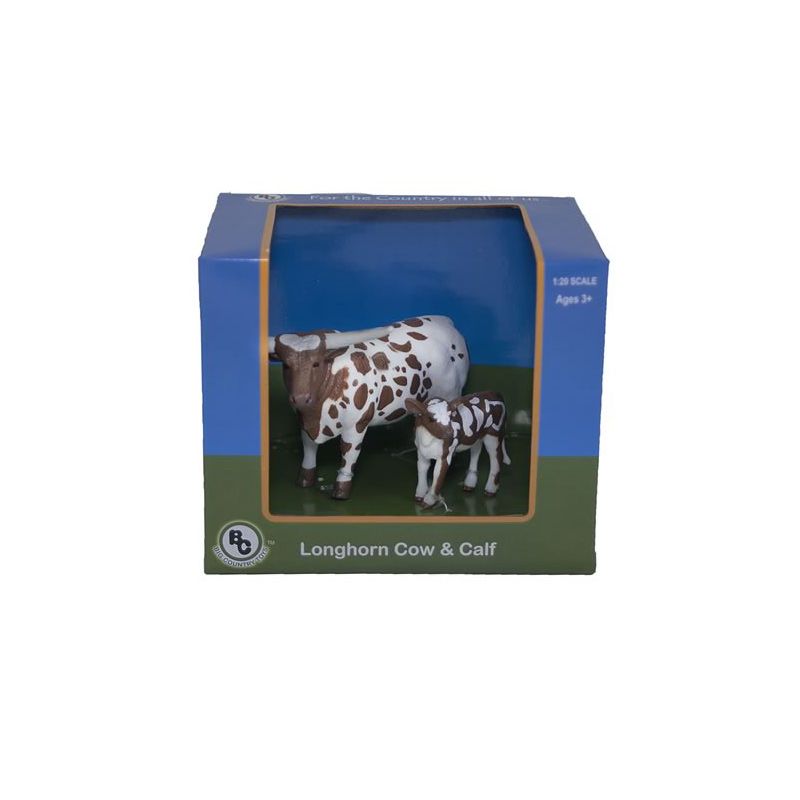 Big Country Toys 1/20 Longhorn Cow & Calf 405, 2 of 3