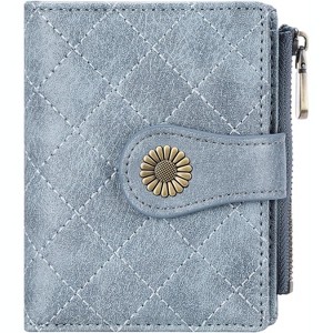 BEAFUP Women's Wallet,Slim RFID Blocking Bifold Wallet with Zipper Coin Pocket – PU Leather Compact Card Holder - 1 of 4