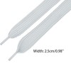 INSPIRE CHIC Flat Thick Wide Solid Color Shoe Laces for Athletic Sneakers Boots 1 Pair - 2 of 4