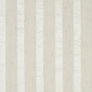 LunaLulinlk Linen Stripe Fabric Shower Curtain - 1 of 4