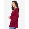 Roaman's Women's Plus Size Sequin Cutout Tunic - 4 of 4