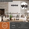 VAXCEL Wells 5 Light Matte Black Contemporary Wheel Chandelier - 2 of 4