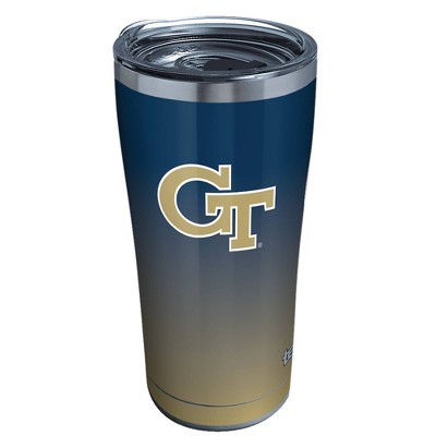 NCAA Georgia Tech Yellow Jackets 20oz Ombre Stainless Steel Tumbler with Lid