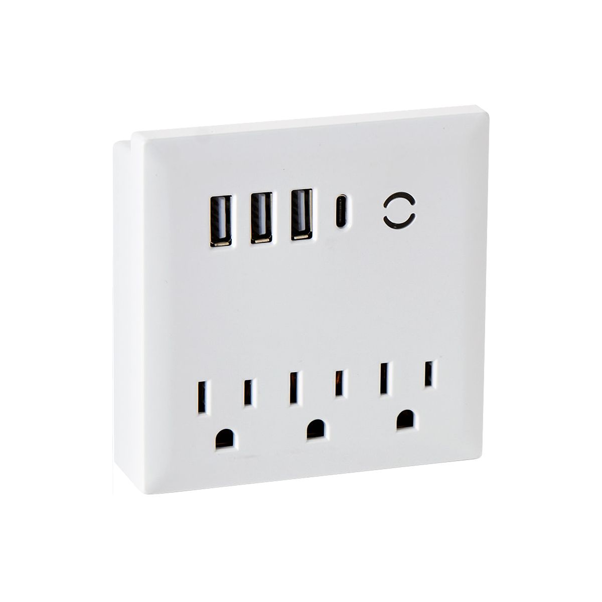 The Lakeside Collection USB And Outlet Adapter With Phone Holder - Ultimate Charging Hub - - thumbnail 3