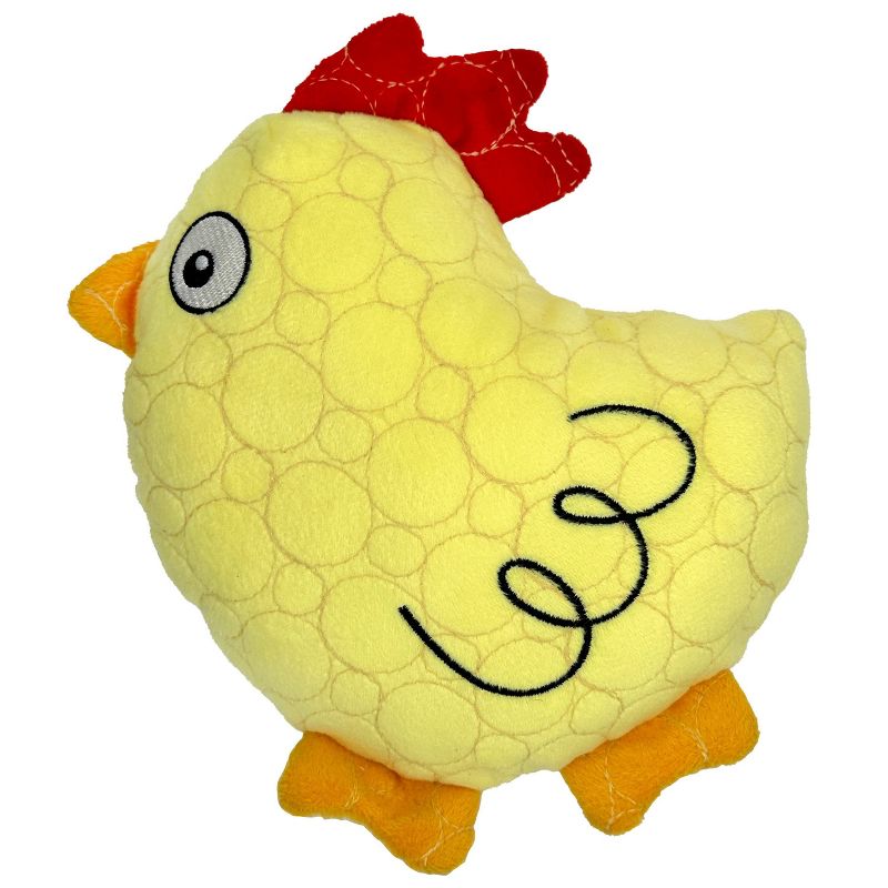 Bite Force Built with Kevlar Tough Plush Chicken Dog Toy, 1 of 12