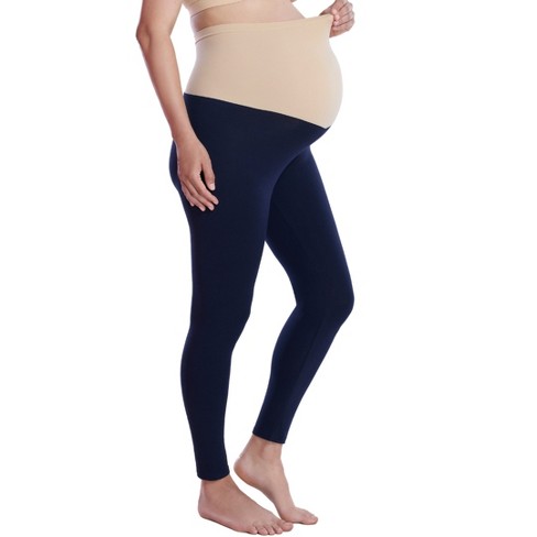 Women's Essential Stretch Secret Fit Over the Belly Maternity Leggings - Motherhood Maternity - image 1 of 4