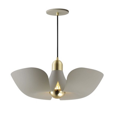 Maxim Lighting Poppy 1 - Light Pendant in  Silver Gold/Satin Brass