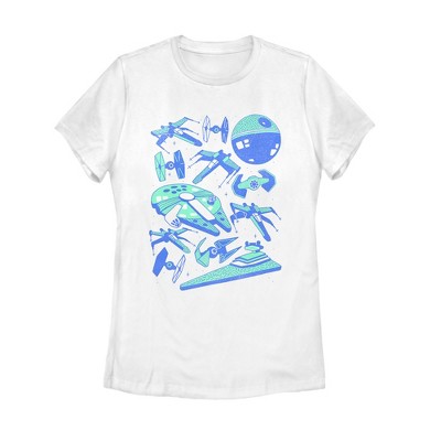 Women's Star Wars Spaceship Collage T-Shirt