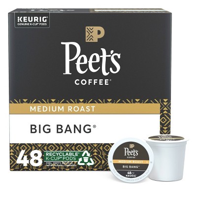 Peet's Big Bang Medium Roast Coffee - Keurig K-Cup Pods - 48ct