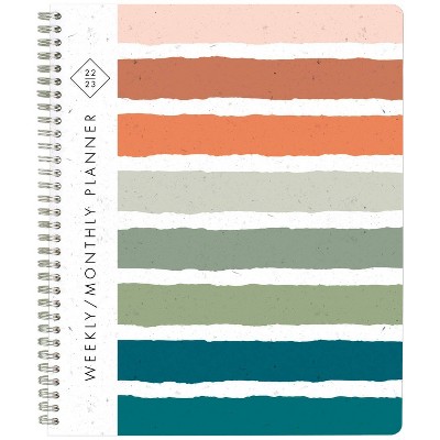 Photo 1 of 2022-23 Academic Planner Weekly/Monthly 11x9 Stripe - Greenpath 2 pack