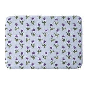 Deny Designs Evanjelina and Co Turkish Ebru Purple Tulip Memory Foam Bath Mat - 1 of 4