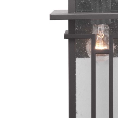 Antique Bronze Geometric Outdoor Wall Lantern Sconce