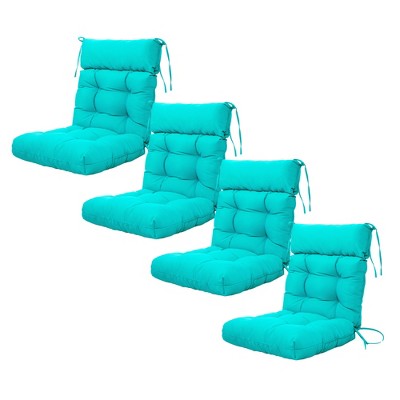 ARTPLAN Patio Chair Cushion,Tufted Adirondack Outdoor Chair Cushion,Wicker High Back Outdoor Seat Cushion,Set of 4,21"X21"X4" (4 Pack)
