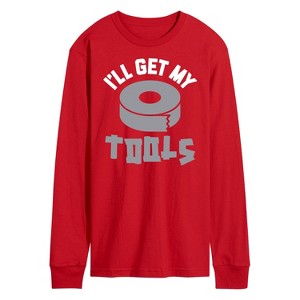Men's - Instant Message - I'll Get My Tools Long Sleeve Graphic T-Shirt - 1 of 4