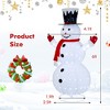 Costway 6 FT Lighted Artificial Christmas Snowman Pre-Lit Pop-up Xmas Snowman - image 4 of 4