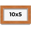 PosterPalooza | Panoramic Flat Brown Picture Frame - UV Acrylic, Foam Board Backing, Hanging Hardware - 2 of 4