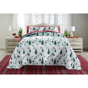 BrylaneHome BH Studio Reversible Quilted Bedspread - 1 of 4