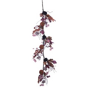 Transpac Burlap 60 in. Multicolor Harvest Garland - 1 of 2