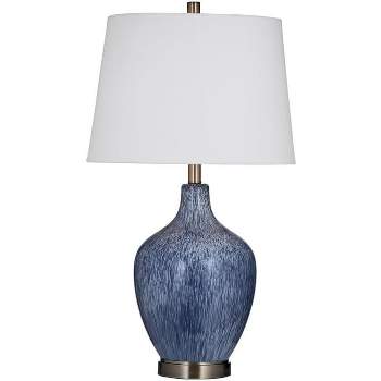 Bassett Mirror Company Montego Table Lamp Reactive Blue/Antique Brass Blue