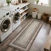 Coucheta Washable Boho Area Rug, Stain-Resistant Low Pile Carpet with Rubber Backing&Braided Border for Living Room, Bedroom, Office, Multiple Sizes - 4 of 4