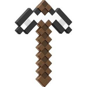 Mattel Minecraft Iron Pickaxe Battle Toy, Kid-Sized Accessory for