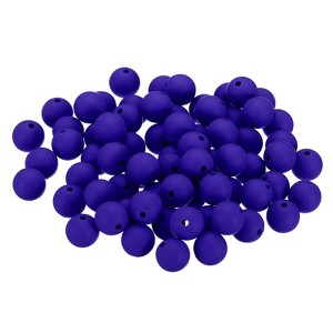 Unique Bargains Smooth Bulk  Silicone Beads for Keychain Bracelets Jewelry Making 70 Pcs - 1 of 4