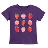 The Juniper Shop Strawberry Watercolor Chart Youth Short Sleeve Tee - L - Purple - 2 of 4