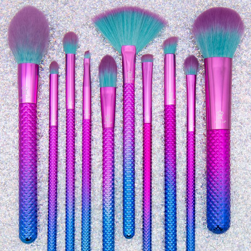MODA Brush Prismatic Signature 10pc Makeup Brush Kit, Includes Radiance, Blender, and Crease Makeup Brushes, 3 of 11