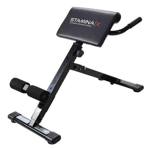 Gorilla sports Foldable Hyperextension Bench Black