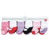 Luvable Friends Infant Girl Grow with Me Cotton Terry Socks, Coral Lilac Mary Janes, 0-6 and 6-12 Months - image 2 of 2