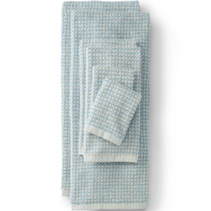 Lands' End Turkish Quick-Dry Cotton Textured Gingham Towel Set - 1 of 2