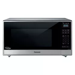Panasonic 1.6 Cu. Ft 1250W Countertop Microwave with Cyclonic Inverter, Rotating Turntable and Preset Cooking Functions, Steel (Certified Refurbished)