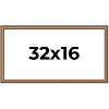 PosterPalooza | Panoramic Slim Profile Gold Picture Frame - UV Acrylic, Foam Board Backing, Hanging Hardware - 2 of 4