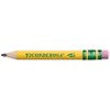 Ticonderoga® My First® Short Wooden Pencils, Large Triangle Barrel, Sharpened, #2 HB Soft, With Eraser, Yellow, 12 Count - 4 of 4