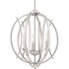 Possini Euro Design Spherical Brushed Nickel Pendant Chandelier 16" Wide Modern Orb 3-Light Fixture for Dining Room House Foyer Kitchen Island Bedroom - 3 of 4