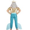 HalloweenCostumes.com Men's Plus Size King Triton Halloween Costume | Adult Poseidon Merman Suit | Little Mermaid Costumes - 2 of 4