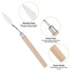 Unique Bargains Stainless Steel Wood Handle Flexible Polished Painting Mixing Scrapers 2 Pcs - 4 of 4