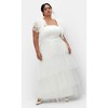 Women's Plus Size Sweetheart Tulle Maxi Dress - coconut | CITY CHIC - 2 of 4