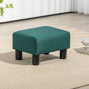 CAVINAS Small Ottoman, Modern Footrest Stool with Plastic Legs, Upholstered End Table for Living Room, Bedroom, Entryway - 1 of 4