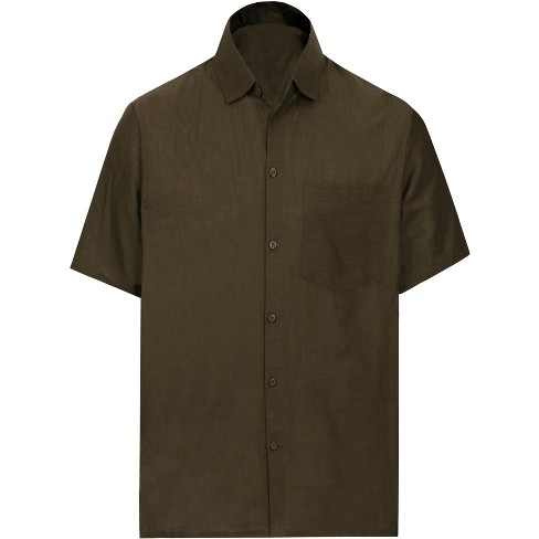 Izod Men's Short Sleeve Button-Down Shirt - Casual Beach Shirt, Relaxed Fit, Multiple Colors