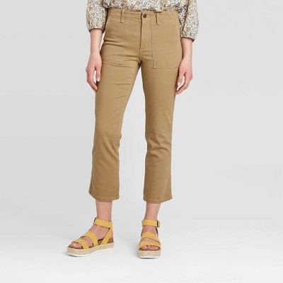 khaki jeans high waisted