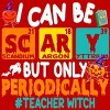 Men's Design By Humans I Can Be Scary But Only Periodically Science Halloween Gifts By lenxeemyeu Tank Top - 2 of 3