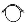 Monoprice Cat6A Ethernet Patch Cable - 2 Feet - Black | Network Internet Cord - RJ45, 550Mhz, STP, Pure Bare Copper Wire, 10G, 26AWG - 4 of 4