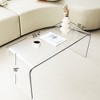 Anybear 39.25" Long Rectangle All Acrylic Waterfall Coffee Table - 4 of 4