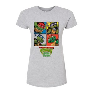 Women's - Teenage Mutant Ninja Turtles Mutant Mayhem - Mutant Mahem Grid Fitted Graphic T-Shirt - 1 of 2